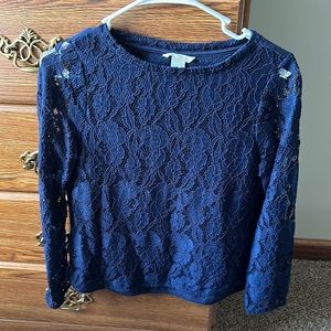 Blouse for professional or casual attire - Navy blue - H&M- size XS
